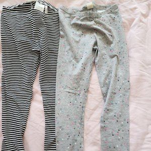 H&M Girls Set of 2 Pairs Leggings Size 9/10